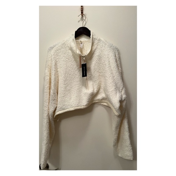 Skims Cozy Knit Cropped Pullover - Picture 2 of 9
